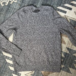 Banana Republic Men's Marled Gray Crewneck Sweater